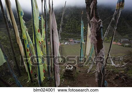 Kandru Village, Tibet View Large Photo Image Stock Image - Kandru Village, Tibet. Fotosearch
