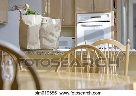 Kitchen with Groceries View Large Photo Image Stock Photograph - Kitchen with Groceries. Fotosearch