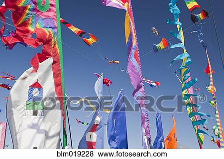 Kites, banners and streamers View Large Photo Image Stock Photo - Kites, banners and streamers. Fotosearch
