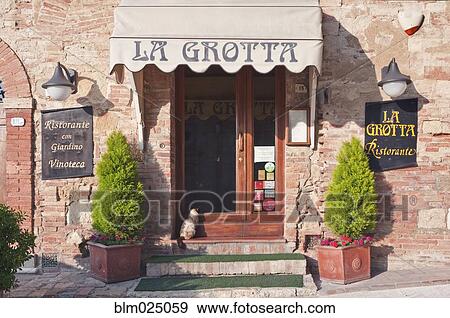 Stock Photo - La Grotta Entrance. Fotosearch