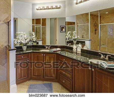 Large Contemporary Bathroom View Large Photo Image Stock Photo - Large Contemporary Bathroom. Fotosearch