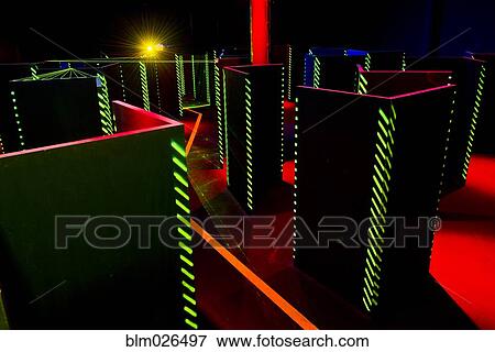 Stock Photo - Laser game area . Fotosearch