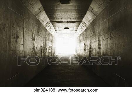 Stock Photo - Light at the end of a Tunnel. Fotosearch