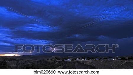 Stock Image - Lightning Storm. Fotosearch