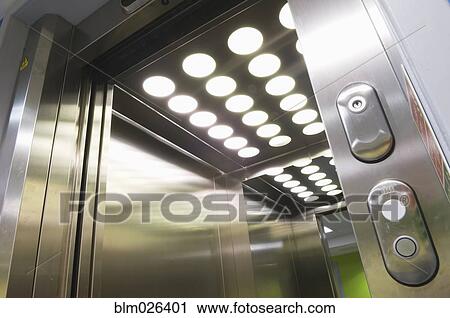 Looking inside the elevator of a modern secondary school View Large Photo Image Stock Image - Looking inside the elevator of a modern secondary school. Fotosearch