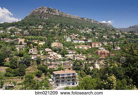 Luxury Hillside Houses and Apartments in Provence View Large Photo Image Stock Photo - Luxury Hillside Houses and Apartments in Provence. Fotosearch