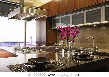 Stock Image - Luxury Kitchen. Fotosearch