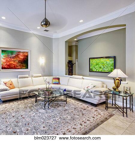 Luxury Living Room Interior View Large Photo Image Stock Photo - Luxury Living Room Interior. Fotosearch