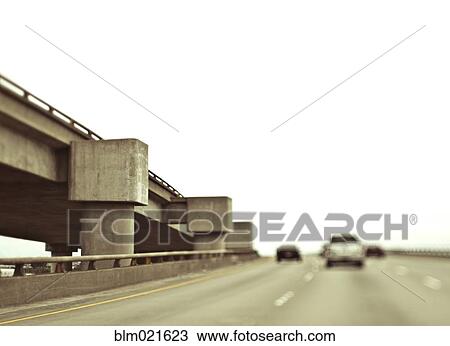 Stock Image - Major Highway On-Ramp. Fotosearch