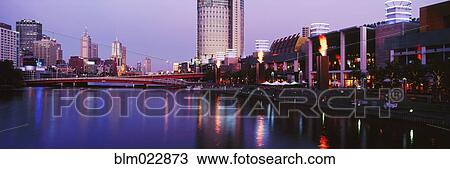 Melbourne and the Yarra River at Dusk View Large Photo Image Stock Image - Melbourne and the Yarra River at Dusk. Fotosearch