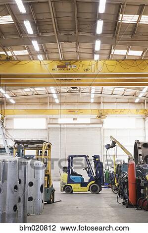 Stock Image - Metal Fabrication Shop Interior. Fotosearch