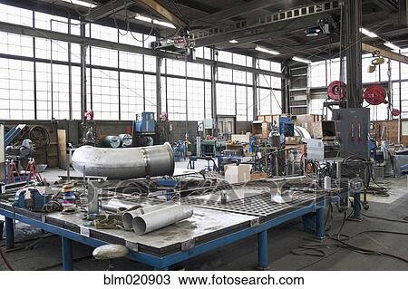 Metal Fabrication Shop Interior View Large Photo Image Stock Image - Metal Fabrication Shop Interior. Fotosearch