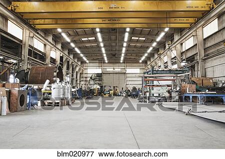 Stock Photo - Metal Fabrication Shop Interior. Fotosearch