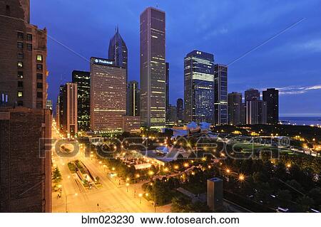 Stock Image - Millennium Park in Chicago. Fotosearch