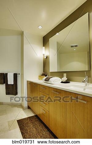 Modern Bathroom Interior View Large Photo Image Stock Image - Modern Bathroom Interior. Fotosearch