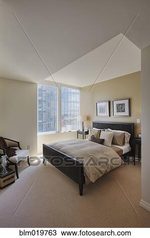 Stock Image - Modern Bedroom Interior. Fotosearch