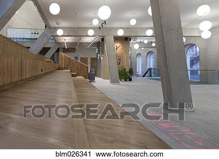 Modern building interior View Large Photo Image Stock Image - Modern building interior. Fotosearch
