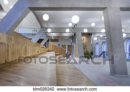 Modern building interior View Large Photo Image Stock Image - Modern building interior. Fotosearch