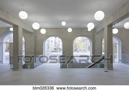 Modern building interior View Large Photo Image Stock Photograph - Modern building interior . Fotosearch
