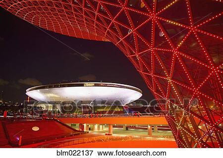 Modern Buildings at Night View Large Photo Image Stock Photo - Modern Buildings at Night. Fotosearch