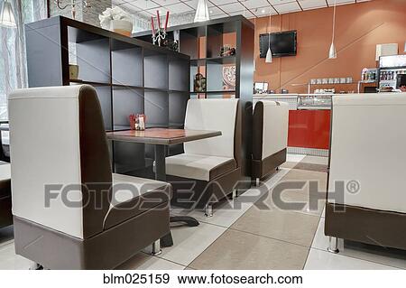 Stock Photo - Modern Cafe Dining Room. Fotosearch