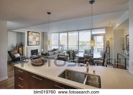 Stock Image - Modern Condo Interior. Fotosearch
