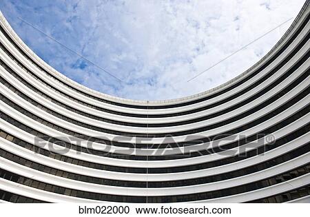 Modern Curved Building View Large Photo Image Stock Image - Modern Curved Building. Fotosearch