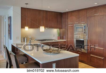 Modern Kitchen Interior View Large Photo Image Stock Image - Modern Kitchen Interior. Fotosearch