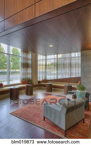 Stock Image - Modern Seating Area. Fotosearch