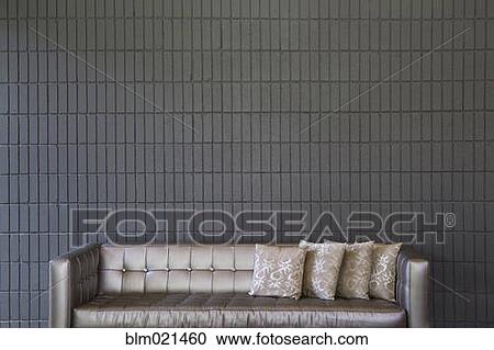 Modern Sofa Against a Brick Wall View Large Photo Image Stock Image - Modern Sofa Against a Brick Wall. Fotosearch
