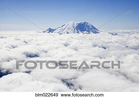 Mount Rainier above the Clouds View Large Photo Image Stock Photo - Mount Rainier above the Clouds. Fotosearch
