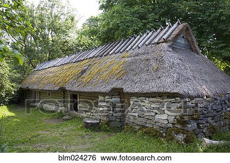 Stock Photograph - Muhu Museum Exterior in Estonia. Fotosearch