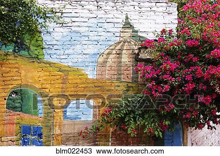 Stock Image - Mural on Building. Fotosearch