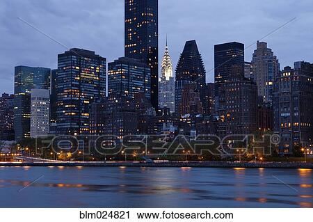 Stock Image - New York City From Across the Water. Fotosearch