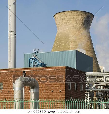 Oil refinery buildings View Large Photo Image Stock Image - Oil refinery buildings. Fotosearch
