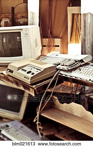 Old Computers in Storage View Large Photo Image Stock Image - Old Computers in Storage. Fotosearch