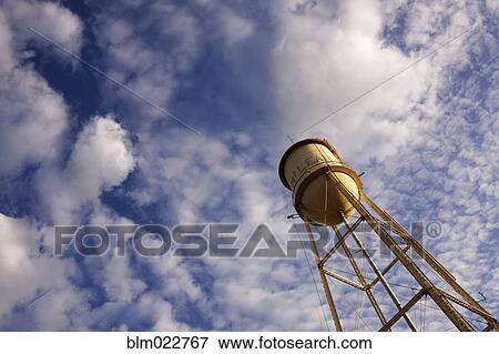 Old-Fashioned Water Tower View Large Photo Image Stock Photo - Old-Fashioned Water Tower. Fotosearch