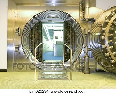 Open Vault at a Bank View Large Photo Image Picture - Open Vault at a Bank. Fotosearch