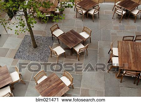 Stock Image - Outdoor Dining Area. Fotosearch