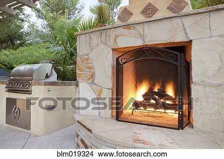 Picture - Outdoor Patio Living Space. Fotosearch