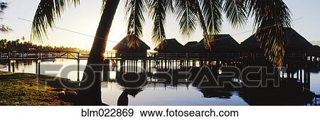 Over the Water Rooms at Resort View Large Photo Image Stock Photo - Over the Water Rooms at Resort. Fotosearch