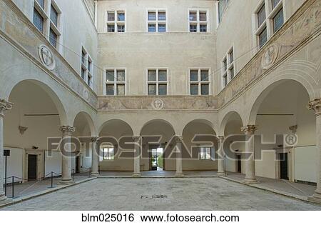 Palazzo Piccolomini Courtyard View Large Photo Image Stock Photograph - Palazzo Piccolomini Courtyard. Fotosearch