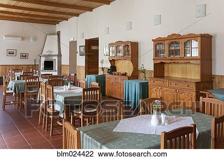 Stock Image - Palmse Manor Restaurant Dining Room. Fotosearch