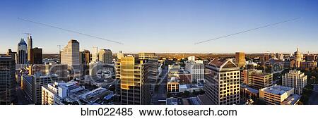 Panoramic City Skyline View Large Photo Image Stock Photography - Panoramic City Skyline. Fotosearch