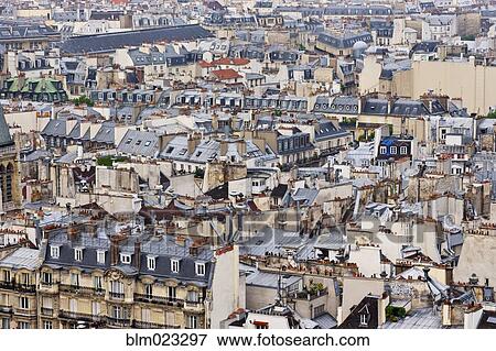 Stock Photo - Paris Rooftops. Fotosearch