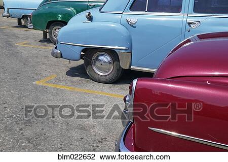 Parked Vintage American Cars View Large Photo Image Stock Image - Parked Vintage American Cars. Fotosearch