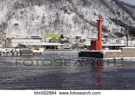 Pier Light at Fishing Port Harbor View Large Photo Image Picture - Pier Light at Fishing Port Harbor. Fotosearch