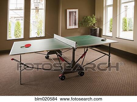 Ping Pong Table View Large Photo Image Picture - Ping Pong Table. Fotosearch