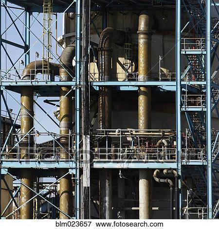 Piping System At A Power Station View Large Photo Image Stock Photo - Piping System At A Power Station. Fotosearch