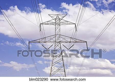 Power Pylon Under Clouds View Large Photo Image Stock Image - Power Pylon Under Clouds. Fotosearch